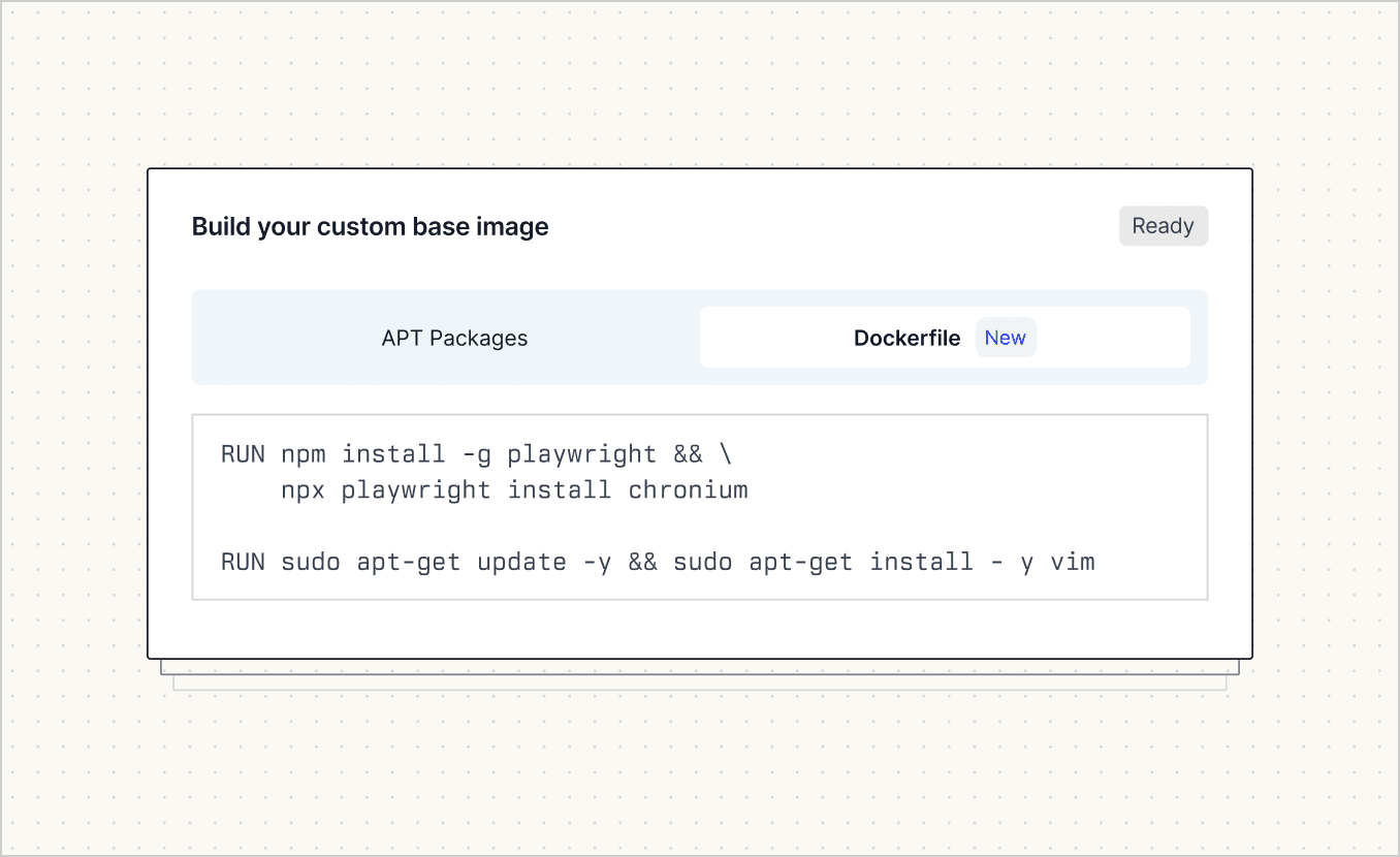 Pre-install dependencies directly into your runner's base image