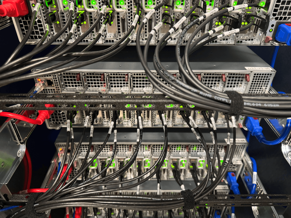 Example of a datacenter rack