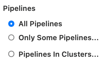 Buildkite pipelines configuration for Namespace