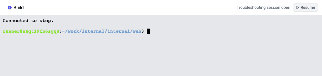 job troubleshoot page