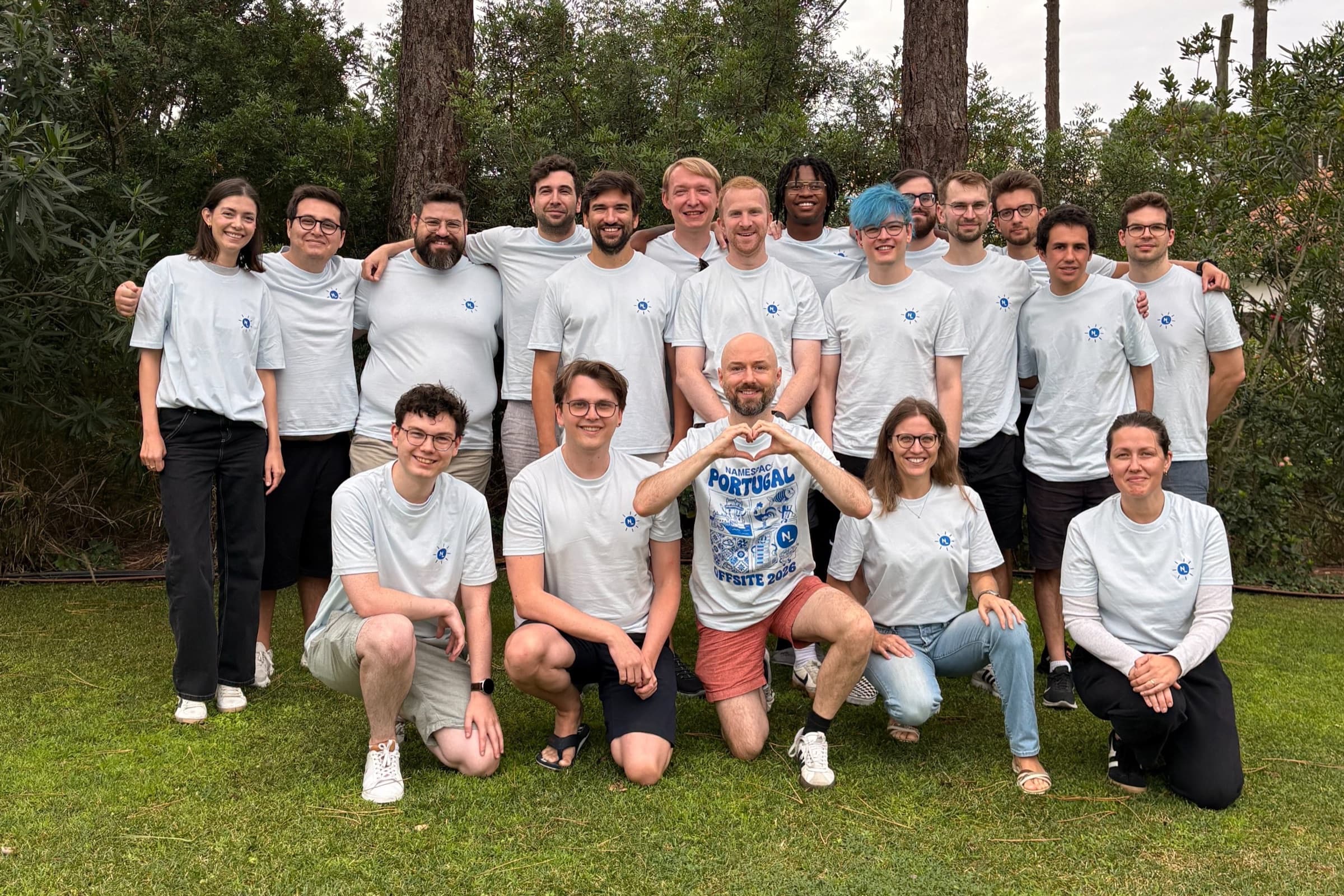 The Namespace team at our 2026 offsite in Portugal